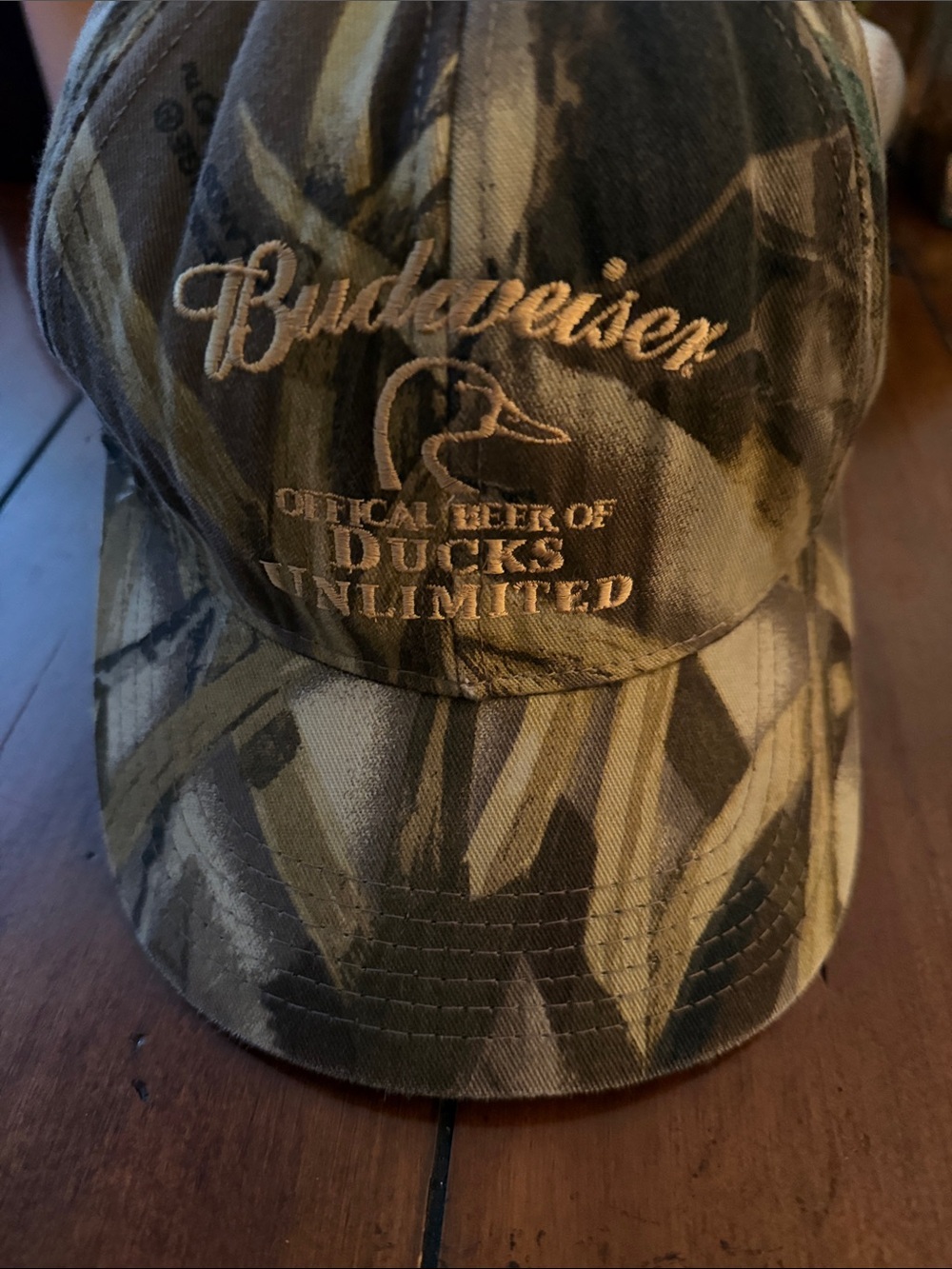 Budweiser Camo Ducks Unlimited Baseball Cap - Brown/Green